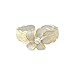 Hawaiian Sterling Silver Plumeria Flower Lab Created CZ Toe Ring Jewelry