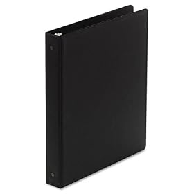 Wilson Jones (W368-14NB) 3-Ring Binder, 1-Inch Rings, 11 Inch by 8 1/2 Inch, Black