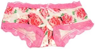 Lace Trim Floral Briefs