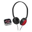 NEW Headphones w/Carrying Case Red (HEADPHONES)
