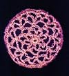 Bubblegum Pink Hair Net Crocheted Hair Bun Cover- MEDIUM