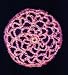 Bubblegum Pink Hair Net Crocheted Hair Bun Cover- LARGE