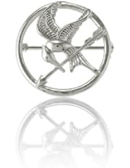 Sterling Silver The Hunger Games-inspired Mockingjay Pin (Quarter-Sized)