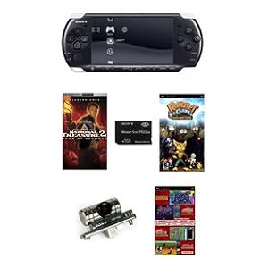 Sony PSP-3000 Core Bundle w/ 21+ Games, Go!Cam, and 1GB Memory Stick Pro Duo