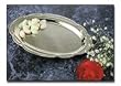 Sterlingcraft KT404S Hors Doeuvres Oval No Polish Serving Tray
