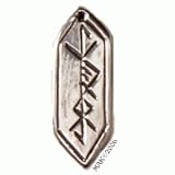 Spiritual Warrior Rune - Pewter Pendant - Norse, Celtic Jewelery, Necklace