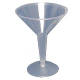 Value Clear Plastic 8 ounce Martini Glasses (120 count)