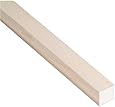 Waddell Manufacturing 9308U Hardwood Square Dowel, (15 Pack), 1/2" x 36"