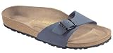 Birkenstock Madrid Birko-Flor, Style-No. 40121, Unisex Clogs, Navy Nubuk, EU 42, normal width