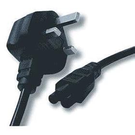 Power Parts C5 Cloverleaf Power Cord / Mains Cable Lead / UK Type Plug for Laptop Adapter / Charger Acer Dell HP Compaq Sony Toshiba Vaio Delta