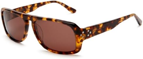 Converse Heritage Men's Reinvented Rectangle Sunglasses,Tortoise Frame/Brown Lens,One Size