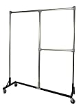 Heavy Duty Clothing Z-Rack : Split Rail - 5 Base x 6 Uprights