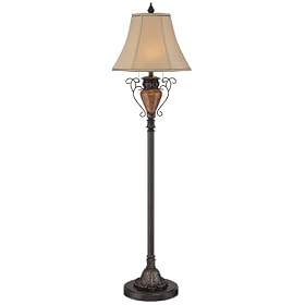 Traditional Bronze Crackle Floor Lamp:  Home Improvement
