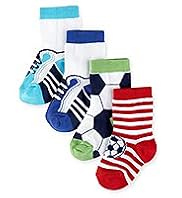 4 Pairs of Football Baby Socks