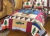 Whitetail Deer Forest Comforter Set, QUEEN