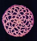 Bubblegum Pink Hair Net Crocheted Hair Bun Cover- LARGE