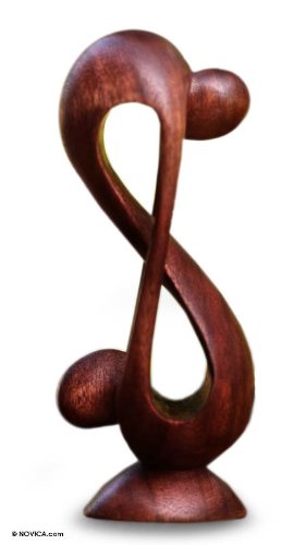 Wood statuette Indivisible Love