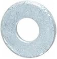 Steel Flat Washer, Hot-Dipped Galvanized Finish, ASME B18.22.1, 5/16" Screw Size, 3/8" ID, 7/8" OD, 0.083" Thick (Pack of 100)