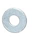 ASME B18.22.1 Steel Hot-Dipped Galvanized Flat Washer, 5/8" Screw Size, 11/16" ID, 1-3/4" OD, 0.134" Thick (Pack of 50)