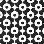 Black & White Flower Dots Paper Beverage Napkins 5032