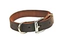 Dean & Tyler Leather Dog Collar "B&B" - Quality Leather From Europe - Nickel Hardware - Color Brown - Adjustable From 18'' -22'' Lenght By 1" Width - Basic Beautiful Leather Collar! Available also in Other Colors and Sizes. Contact Us!