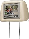 Audiovox Movies 2 Go MMD7HRPKG Two headrests with built-in 7' color screens and DVD player (gray, black, and tan covers)