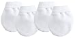 Kushies 2 Pack No Scratch Mittens, White Kushies 2 Pack No Scratch Mittens, White