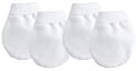 Kushies 2 Pack No Scratch Mittens, White
