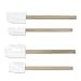 Silicone Spatulas and Spoonulas, Set of 4 White