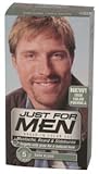 Just For Men Mustache and Beard, Brush-In Color Gel, Dark Blond/Lightest Brown, 1 Kit, (Pack of 3)