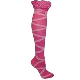 Two Tone Pink Betsey Johnson Wrap Me Up Knee Socks