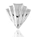 Jewelry : Sterling Silver Ridged Triangular Pin