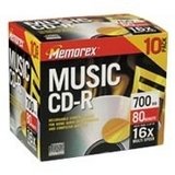 Memorex Music 700MB 32X CD-R (10pk)