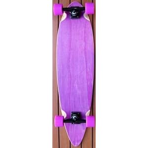 Purple Pintail Cruiser Complete Longboard Skateboard