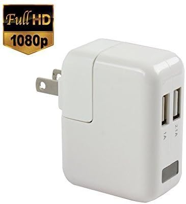 A0CHAN 1080P HD Motion Activated USB Wall Charger Hidden Spy Camera / Nanny Cam with 1 Year Warranty