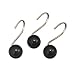 Orbit Shower Curtain Hooks- Black