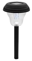 Moonrays 91225 Verona Style Solar Powered Plastic Path Light, Black, 10-Pack