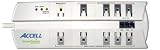 Accell D080B-003K GreenGenius Energy Saving Power Center, 10 Office Outlets + Phoneline Protection 3600J Absorption (6 feet, White) Accell D080B-003K GreenGenius Energy Saving Power Center, 10 Office Outlets + Phoneline Protection 3600J Absorption (6 feet, White)
