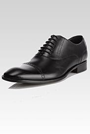 Sartorial Leather Brogue Toe Cap Lace Up Shoes