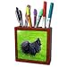   - Dogs Pomeranian - Black Pomeranian - Tile Pen Holders-5 inch tile pen holder