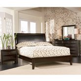 Cappuccino Platform Queen Bedroom Set