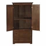 Antique Walnut Atlantic Furniture Manhattan Multi-purpose TV,Wardrobe Armoire