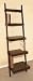 Ladder Dark Walnut Wall Bookcase