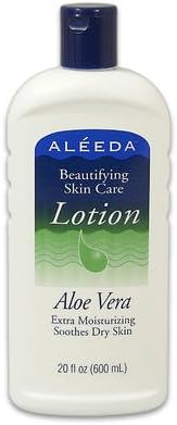 Aleeda Beautifying Skin Care Lotion Aloe Vera - Extra Moisturizing - Soothes Dry Skin - 20 Oz