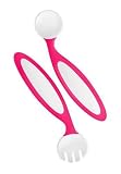 Boon Benders - Adaptable Utensils in White and Pink