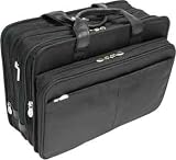 Black McKlein Walton Nylon Expandable Double Compartment Laptop Case w/ Removable Sleeve