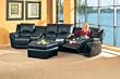 Donnellson 5pc Black Theater Seating Sectional by Coaster 7575SEC