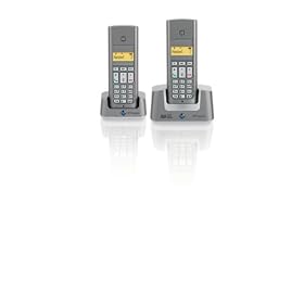 BT Freestyle 225 twin DECT TAM phone - Armour Metallic