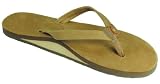 Womens Rainbow Sandals Womens Premier Leather Single Layer Narrow