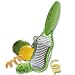 Microplane Ultimate Citrus Tool, Combination Zester, Scoring Blade and Garnish Cutter, GREEN